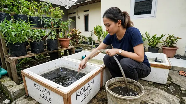 Cara Membuat Kolam Ikan Lele dari Box Styrofoam Bekas