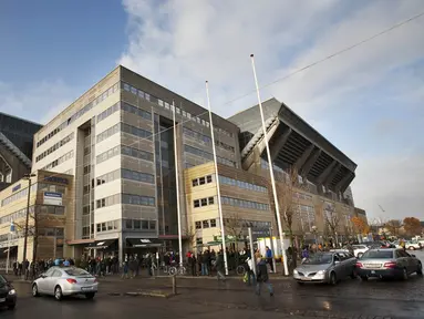 Denmark menjadi salah satu di antara negara yang dapat kehormatan jadi penyelenggara Piala Eropa 2020. Stadion yang akan digunakan adalah Parken Stadium yang terletak di Copenhagen. (AFP/Andreas Hillergren)