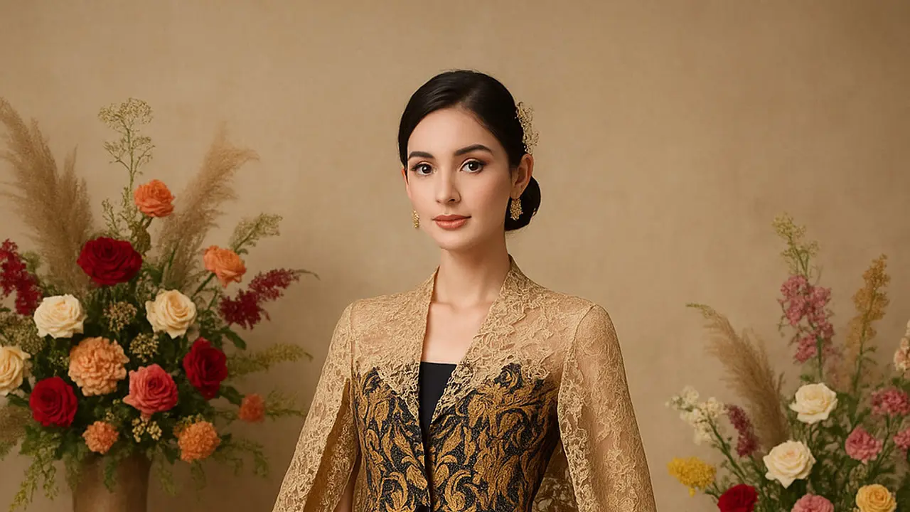 Model Blazer Batik Cape