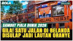 Unik! Jalanan di Den Haag Berubah Jadi Lautan Oranye Sambut Piala Dunia 2026