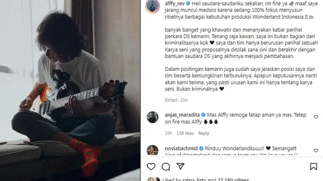 Musisi Alffy Rev terima aliran dana dari Doni Salmanan