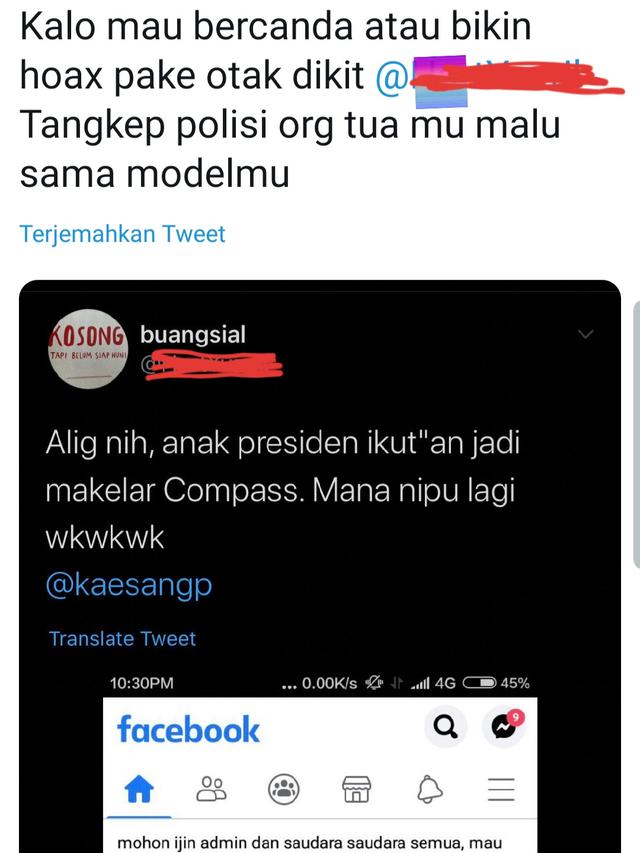 Unggahan terkait Kaesang Pangarep. (Foto: Dok. Twitter @ArnoldPoernomo)