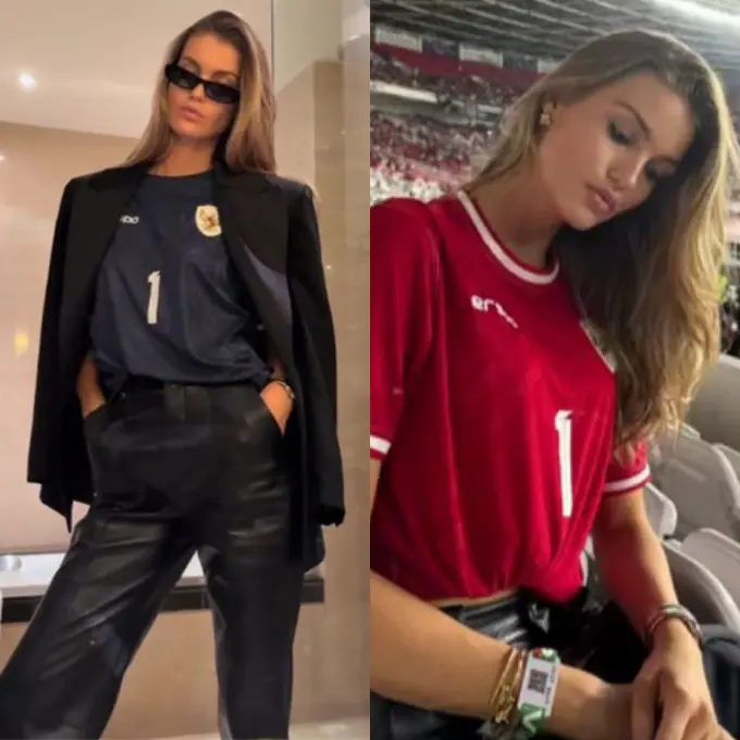 Luna Bijl Kekasih Maarten Paes Perdana Menyaksikan Pertandingan Timnas di GBK