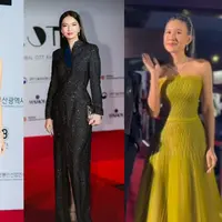 Melihat gaya Raline Shah, Dian Sastrowardoyo, dan Shenina Cinnamon (@armanfebryan @busanfilmfest)