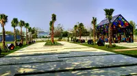 Taman Mozaik di Surabaya, Jawa Timur. (Foto: Liputan6.com/Dian Kurniawan)