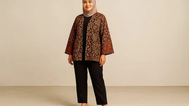 Model Baju Batik Sehat yang Cocok untuk Acara Formal Maupun Santai/Ilustrasi AI