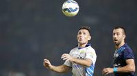 Striker Persib Bandung, Juan Belencoso, saat tampil melawan Arema Cronus pada final Torabika Bhayangkara Cup di SUGBK, Minggu (3/4/2016). (Bola.com/Vitalis Yogi Trisna)