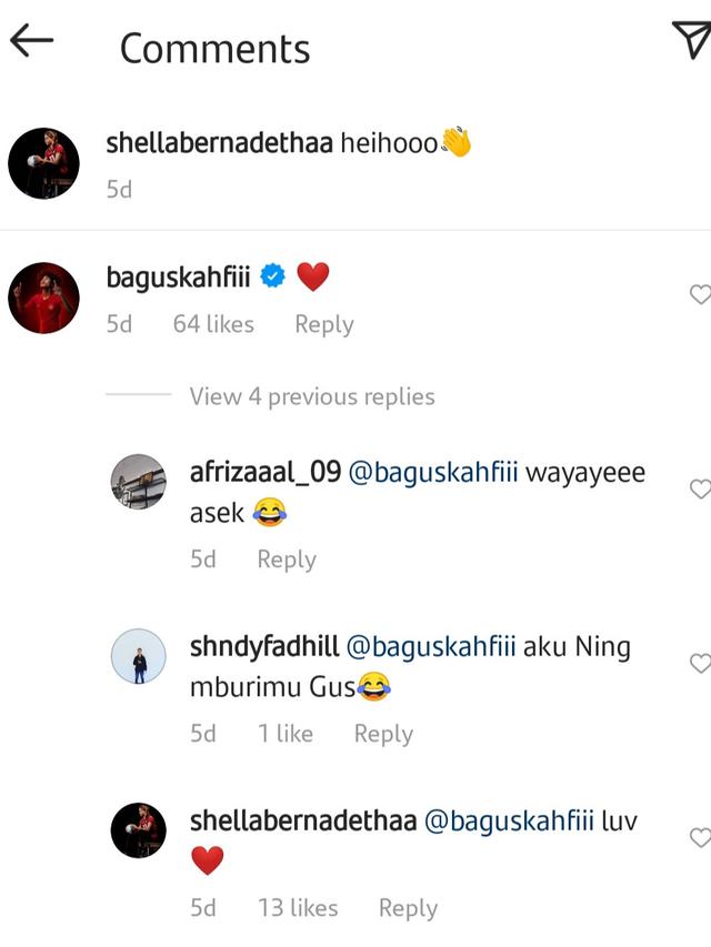 Tangkapan layar kemesraan Shella Bernadetha dan Bagus Kahfi.