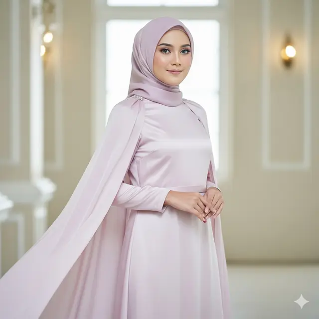 Dress Cape Layer Pastel
