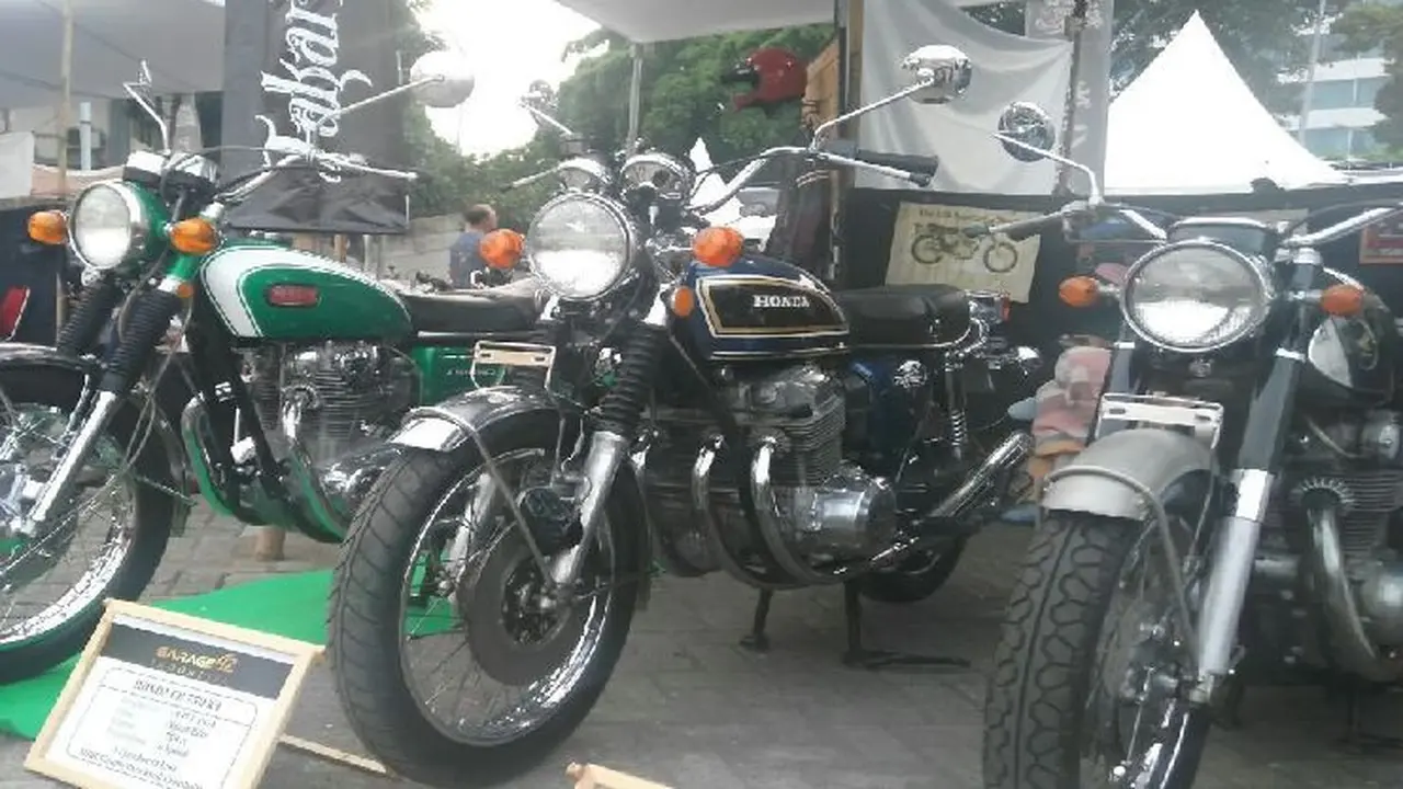Motor klasik Jepang, Yamaha dan Honda (Arief A/Liputan6.com)