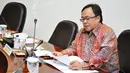Menteri Keuangan Bambang Permadi Soemantri Brodjonegoro saat mengahadiri rapat terbatas di Istana Kepresidenan, Jakarta, Rabu (11/3/2015). (Liputan6.com/Faizal Fanani)