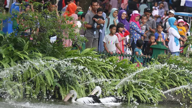 20160707-Libur Lebaran, Ragunan Diserbu Puluhan Ribu Pengunjung-Jakarta