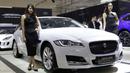 Selain Jaguar F-Pace yang bertipe SUV, sedan Jaguar XF juga diluncurkan dalam rangkaian Gaikindo Indonesia International Auto Show 2016 di ICE BSD, Tangerang, Kamis (11/8/2016). (Bola.com/Arief Bagus)