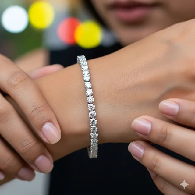 Gelang Tennis Berlian
