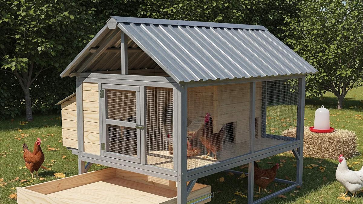 8 Desain Kandang Ayam Baja Ringan, Kuat, Awet, dan Anti Ribet