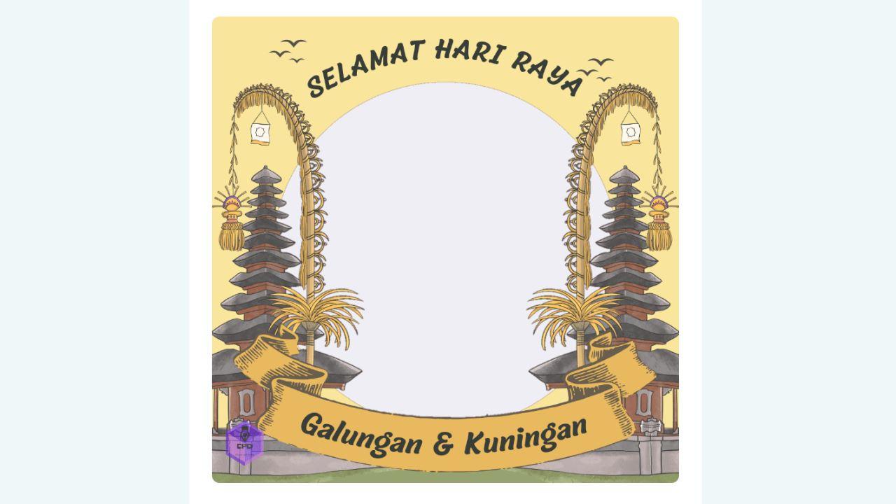 Twibbon Hari Galungan dan Kuningan 2023.
