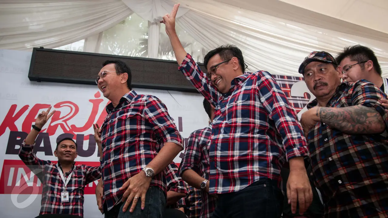 Ke Rumah Lembang Ahok Djarot Disambut Pendukungnya-Jakarta- Gempur M Surya-20170215