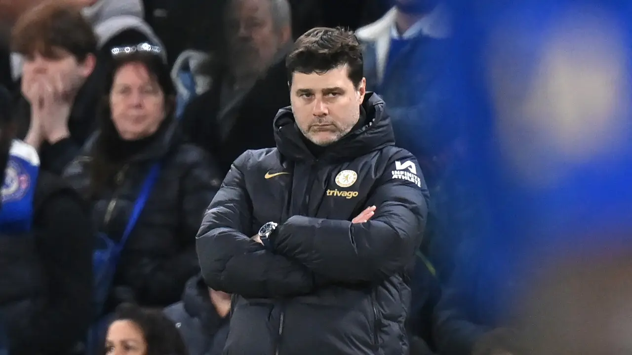 Foto: Wajah Tegang Mauricio Pochettino saat Chelsea Susah Payah Taklukkan Leeds United di Piala FA