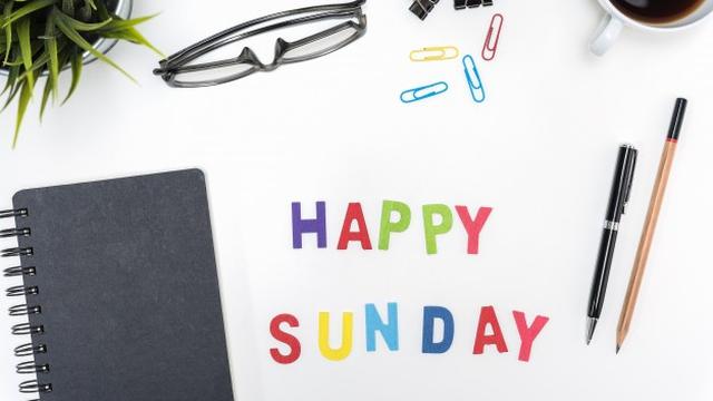 Ilustrasi hari Minggu, Sunday