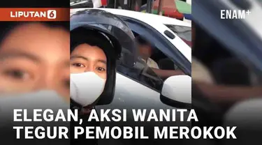 Merokok sambil berkendara membahayakan keselamatan pengendara. Tak jarang upaya untuk menegur justru melibatkan emosi berakhir perkelahian. Namun yang dilakukan pemotor wanita berikut ini jadi perhatian warganet lantaran menegur dengan cara elegan.