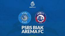 Ilustrasi prediksi PSBS Biak Vs Arema FC di BRI Liga 1 2025/2026. (Bola.com/Gemini AI/Gregah Nurikhsani)