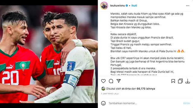 Maroko Lolos ke Semifinal Piala Dunia 2022, Teuku Wisnu Hingga Cholidi Asadil Alam Ungkap Rasa Syukur