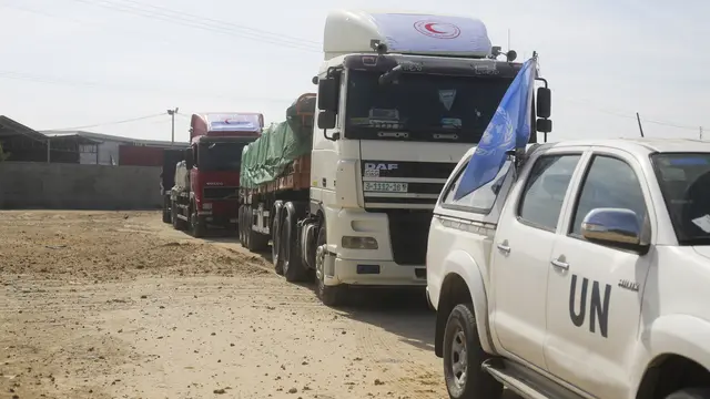 Bantuan ke Jalur Gaza Mulai Masuk Lewat Rafah Mesir