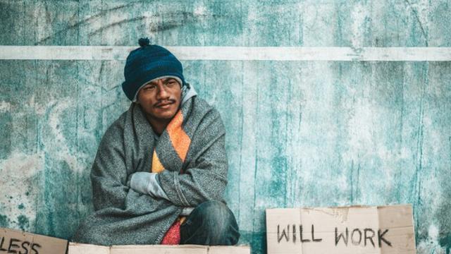 Ilustrasi gelandangan, ketimpangan sosial