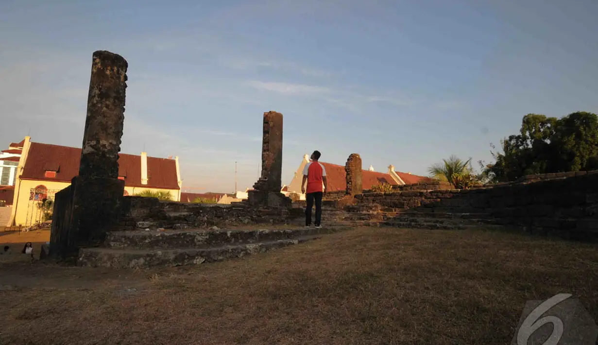 Awalnya benteng ini berbahan dasar tanah liat, namun pada masa pemerintahan Raja Gowa ke-14 Sultan Alauddin konstruksi benteng ini diganti menjadi batu padas. Foto diambil pada Jumat (9/5/2014) (Liputan6.com/Herman Zakharia)