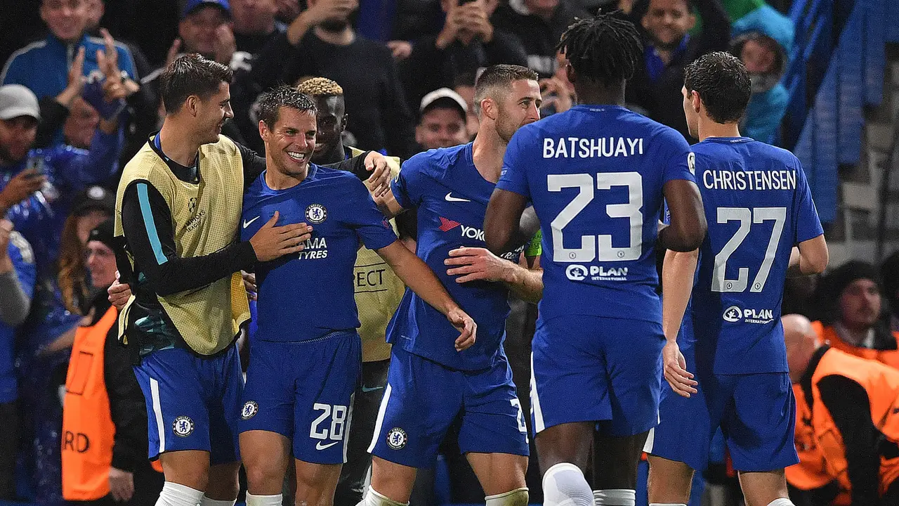 FOTO: Chelsea Pesta Gol ke Gawang Qarabag