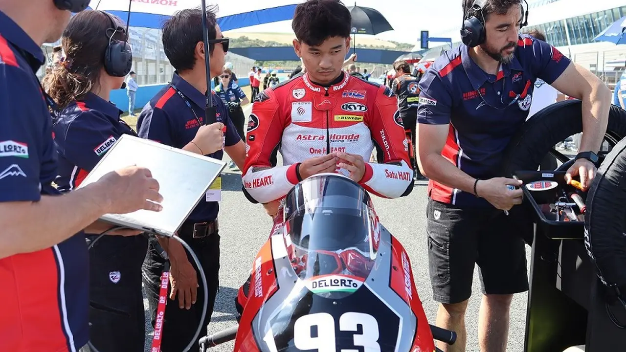 Pembalap Astra Honda Racing Team (AHRT), Fadillah Arbi Aditama.