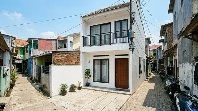 Model Rumah Minimalis di Gang Sempit 2 Lantai