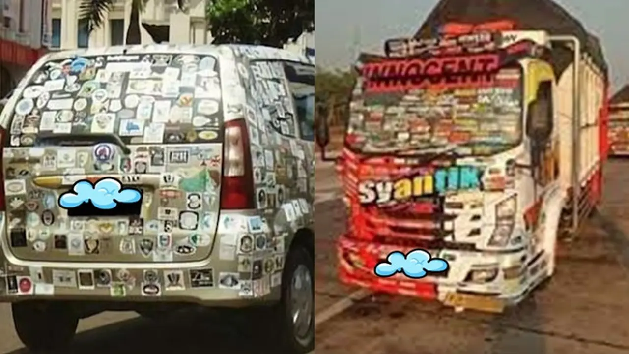 9 Stiker Kendaraan Ini Terlalu Berlebihan, Jadi Pusat Perhatian di Jalan