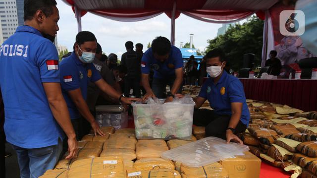 Polda Metro Musnahkan 1,74 Ton Narkoba