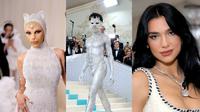 Selebritas dengan perhiasan termewah di Met Gala 2023. (Dok. Twitter/@21metgala, @blkboyshine, @addictionlipa)