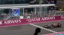 Pembalap Red Bull Racing, Max Verstappen melintasi garis finis dalam ajang balap Formula 1 GP Qatar 2025 di Sirkuit Lusail, Lusail, Qatar, Minggu (30/11/2025) waktu setempat. (AFP/Andrej Isakovic)