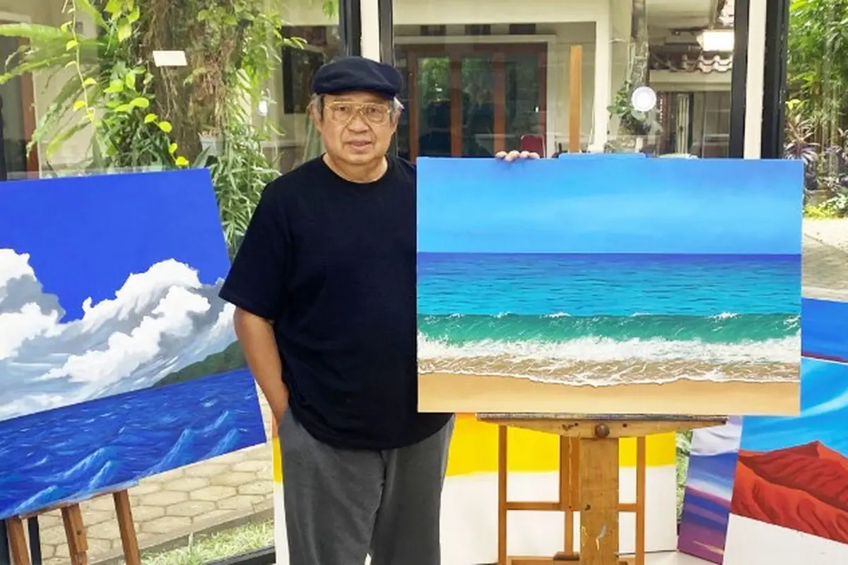 SBY Pamerkan Lukisan Hasil Karyanya Selama Pandemi Covid-19.