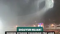 Diguyur hujan! Kondisi Stadion Pakansari Bogor jelang laga Timnas Indonesia vs Vietnam