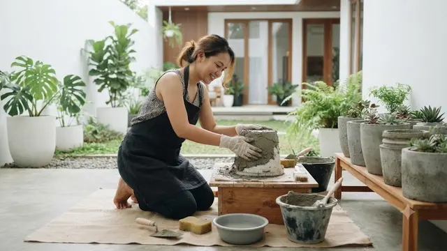 Cara Membuat Pot Semen (AI Generated)