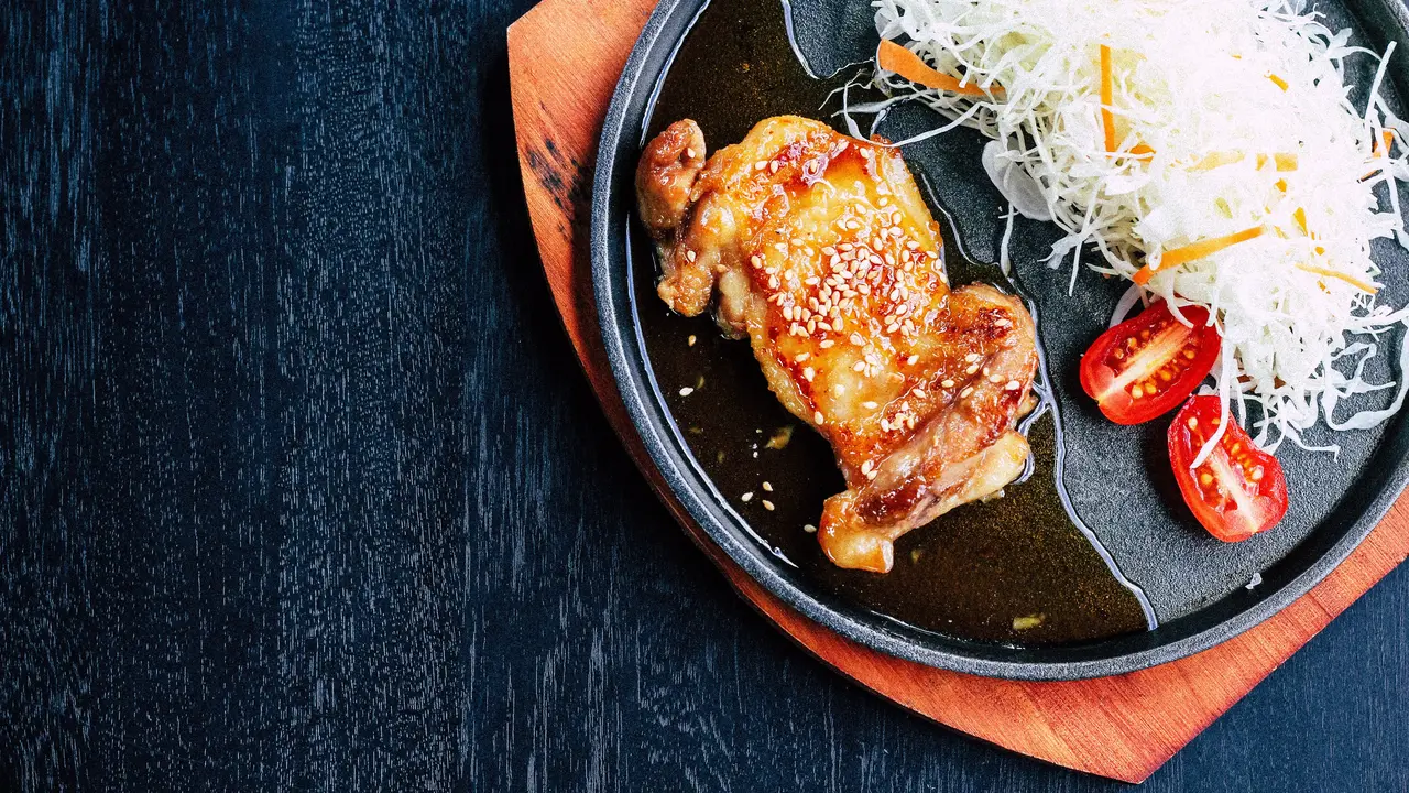 Ilustrasi ayam teriyaki