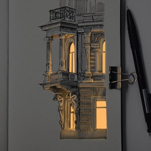 6 Lukisan dengan Pencahayaan Buatan Ini Bak Sinar Sungguhan, Bikin Kagum