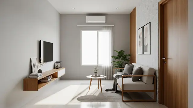 Model Ruang Tamu Rumah Subsidi yang Simpel tapi Tetap Modern Gaya Minimalis Modern