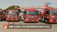 Pertamina kirim 12 mobil tangki BBM dan 1 mobil tangki avtur ke lokasi gempa dan tsunami Donggala-Palu, Sulawesi Tengah.