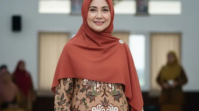 Model Gamis Batik Simpel untuk Ibu-ibu PKK