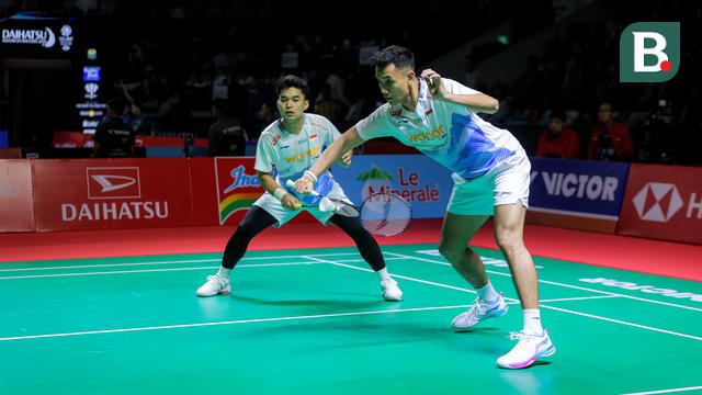Foto: Aksi Sabar/Reza dan Leo/Bagas pada Babak 32 Besar Indonesia Masters 2026