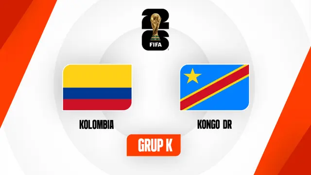 Timnas Kolombia Vs Timnas Kongo di Piala Dunia 2026.