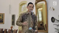 Ketua Kogasma Partai Demokrat Agus Harimurti Yudhoyono(AHY) memberi keterangan usai bertemu Presiden Joko Widodo di Istana Kepresidenan Bogor, Jabar, Rabu (22/5/2019). AHY mengajak semua pihak menjaga suasana pascapengumuman hasil rekapitulasi suara Pilpres 2019 oleh KPU.(Liputan6.com/HO/Setkab/Oji)