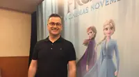 Normand Lemay yang menjabat Head of Story film Frozen 2 saat berkunjung ke Jakarta. (Wayan Diananto)