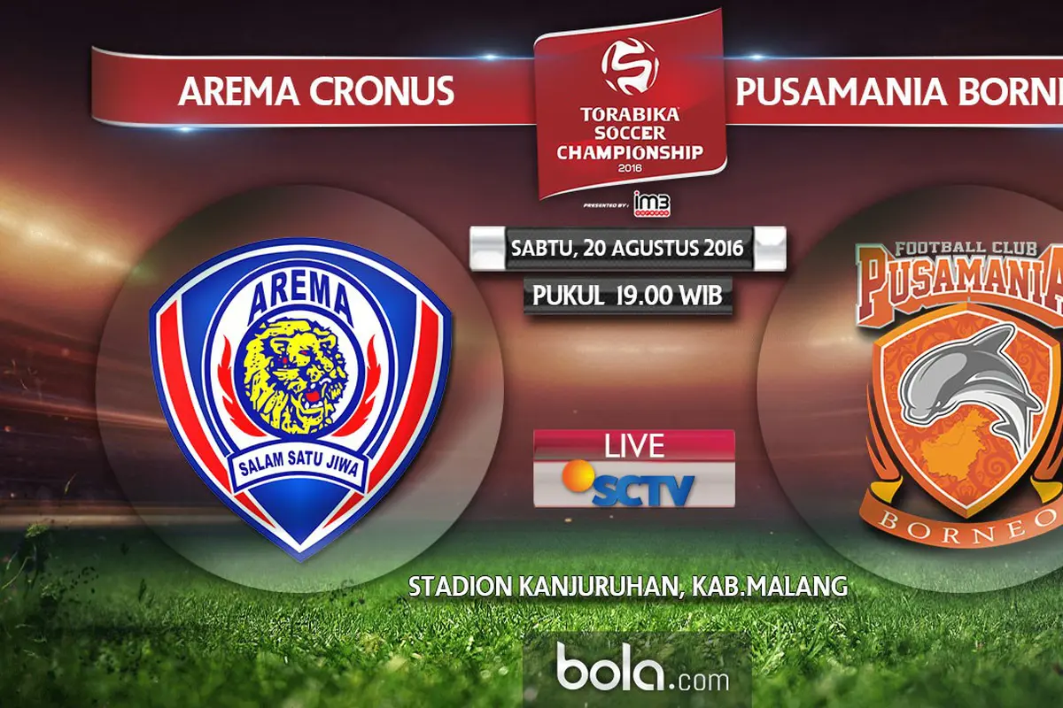 Arema Cronus Vs Pusamania Borneo FC (Bola.com/Adreanus Titus) I