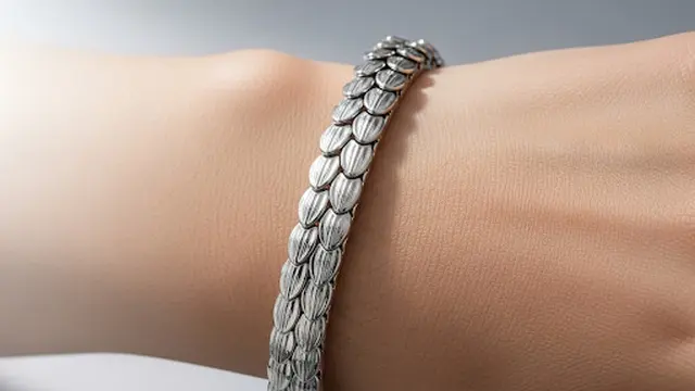 Gelang Emas Putih 24 Karat Sisik Naga